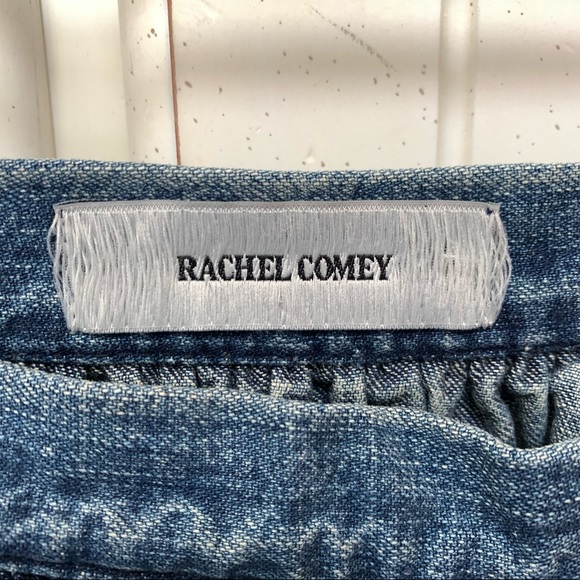 Rachel Comey Denim Crinoline Skirt Raw Hem  Sz 2 - Picture 6 of 7